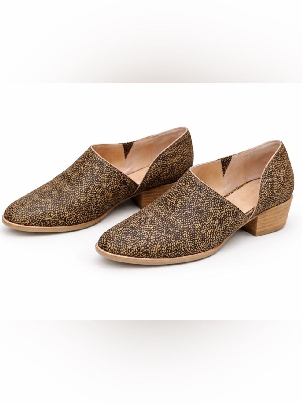 Madewell The Lucie Calf Hair D’Orsay Booties Animal Print Size 9